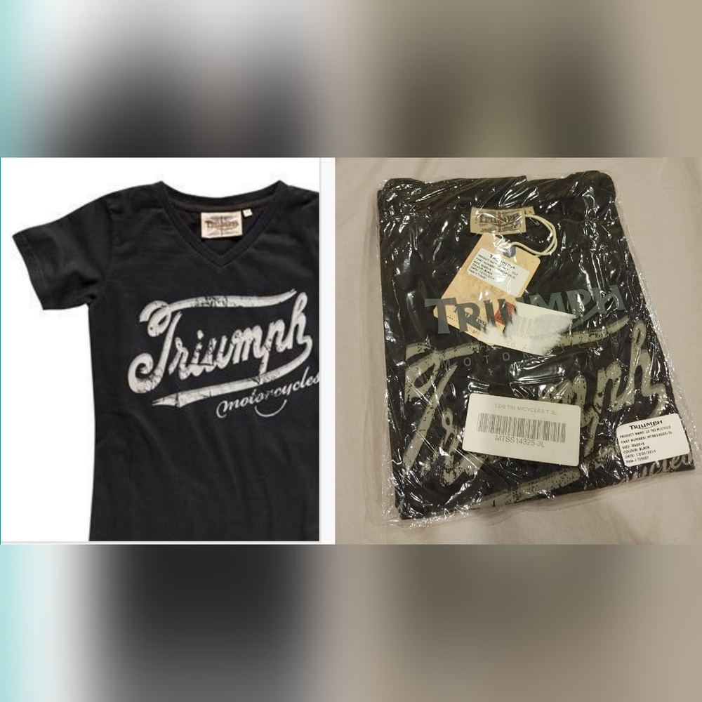 NWT Ladies Triumph Motorcycles T-shirt